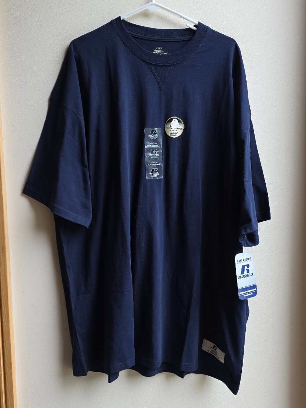 NWT Russell Athletic Plain Navy T-Shirt Big & Tall Size XXL